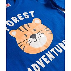 Babyhug 100% Cotton Knit Full Sleeves Striped T-Shirts with Text Graphic Pack of 3 - Multicolor