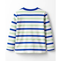 Babyhug 100% Cotton Knit Full Sleeves Striped T-Shirts with Text Graphic Pack of 3 - Multicolor