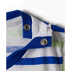 Babyhug 100% Cotton Knit Full Sleeves Striped T-Shirts with Text Graphic Pack of 3 - Multicolor