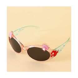 Babyhug Sunglasses With Disney Princess Ariel Print  - Light Pink