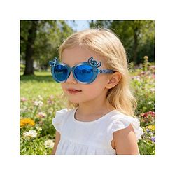 Babyhug Free Size Sunglasses With Stitch Applique - Blue