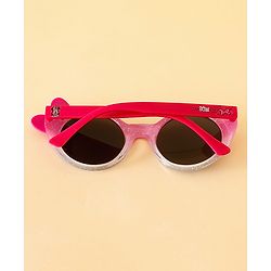 Babyhug Free Size Round Sunglasses With Bow Applique - Pink