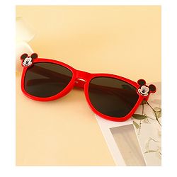Babyhug Sunglasses With Mickey Mouse Print & Applique - Red