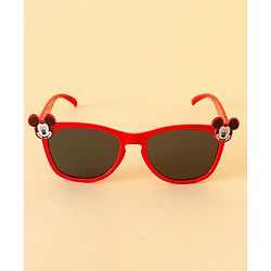 Babyhug Sunglasses With Mickey Mouse Print & Applique - Red