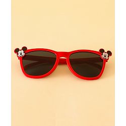 Babyhug Sunglasses With Mickey Mouse Print & Applique - Red
