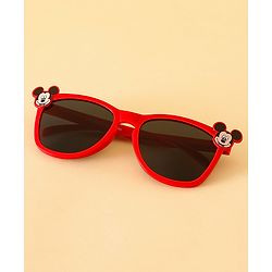 Babyhug Sunglasses With Mickey Mouse Print & Applique - Red