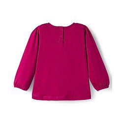 Babyhug 100% Cotton Knit  Full Sleeves T-Shirt with Mommy's Sweetheart Text Print with Bow Applique - Red