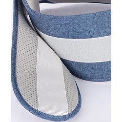 Babyhug Harmony 9-in-1 Ergonomic Baby Carrier with Hip Seat - Denim| Breathable Mesh Fabric| Detachable Hood| Soft Padded Straps| Storage Pocket| 9 carrying positions for babies up to 15 kg| 3 months+