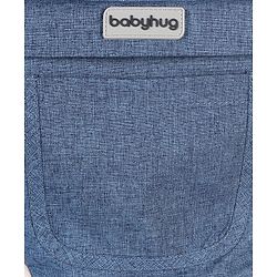 Babyhug Harmony 9-in-1 Ergonomic Baby Carrier with Hip Seat - Denim| Breathable Mesh Fabric| Detachable Hood| Soft Padded Straps| Storage Pocket| 9 carrying positions for babies up to 15 kg| 3 months+