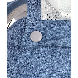Babyhug Harmony 9-in-1 Ergonomic Baby Carrier with Hip Seat - Denim| Breathable Mesh Fabric| Detachable Hood| Soft Padded Straps| Storage Pocket| 9 carrying positions for babies up to 15 kg| 3 months+