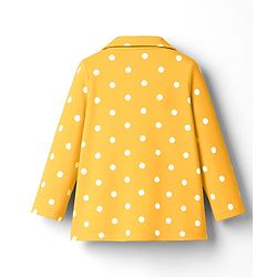 Babyhug Cotton Knit Full Sleeves Co-ord Night Suit With Polka Dot Print - Yellow