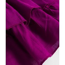 Babyhug Cotton Woven Half Cap Sleeves Layered Frock with Floral Embroidery - Wine