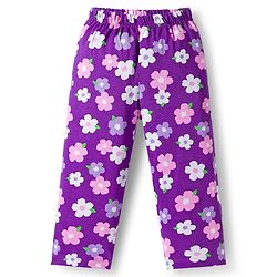 Babyhug Cotton Knit Full Sleeves Co-ords  Night Suit With Floral Print - Purple