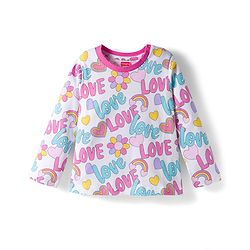 Babyhug Cotton Knit Full Sleeves Co-ords Night Suit With  Text Print - White