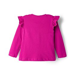 Babyhug Cotton Knit Full Sleeves Night Suit With Text Print - Pink