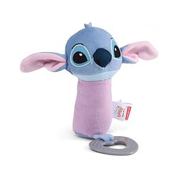 Babyhug Disney Stitch Soft Rattle Toy with Squeeze Sound & Teether| Plush Easy-Grip Sensory Toy for Babies| Supports Teething, Fine Motor Skills & Early Development| BIS Certified