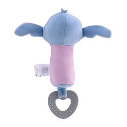 Babyhug Disney Stitch Soft Rattle Toy with Squeeze Sound & Teether| Plush Easy-Grip Sensory Toy for Babies| Supports Teething, Fine Motor Skills & Early Development| BIS Certified
