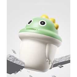Babyhug Baby Bath Rinse Cup with Soft Water Flow - Green| Shampoo Washing Mug for Kids| Cute Animal Design| Ergonomic Handle