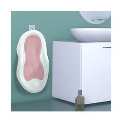 Babyhug Baby Bather with Soft Mesh Seat - Grey| Ergonomic Bath Support for Infants| Non-Slip Stable Design for Safe & Comfortable Bathing| Lightweight & Easy to Clean| New Born Gifting Option