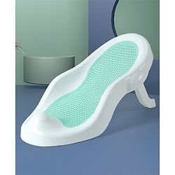 Babyhug Baby Bather with Soft Mesh Seat - Grey| Ergonomic Bath Support for Infants| Non-Slip Stable Design for Safe & Comfortable Bathing| Lightweight & Easy to Clean| New Born Gifting Option