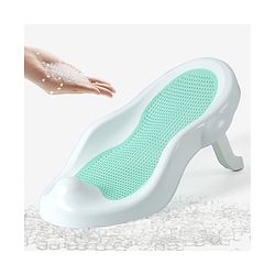 Babyhug Baby Bather with Soft Mesh Seat - Grey| Ergonomic Bath Support for Infants| Non-Slip Stable Design for Safe & Comfortable Bathing| Lightweight & Easy to Clean| New Born Gifting Option