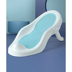 Babyhug Baby Bather with Soft Mesh Seat - Grey| Ergonomic Bath Support for Infants| Non-Slip Stable Design for Safe & Comfortable Bathing| Lightweight & Easy to Clean| New Born Gifting Option