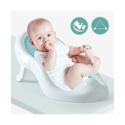 Babyhug Baby Bather with Soft Mesh Seat - Grey| Ergonomic Bath Support for Infants| Non-Slip Stable Design for Safe & Comfortable Bathing| Lightweight & Easy to Clean| New Born Gifting Option