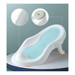 Babyhug Baby Bather with Soft Mesh Seat - Grey| Ergonomic Bath Support for Infants| Non-Slip Stable Design for Safe & Comfortable Bathing| Lightweight & Easy to Clean| New Born Gifting Option