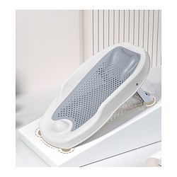 Babyhug Baby Bather with Soft Mesh Seat - Blue| Ergonomic Bath Support for Infants| Non-Slip Stable Design for Safe & Comfortable Bathing| Lightweight & Easy to Clean| New Born Gifting Option