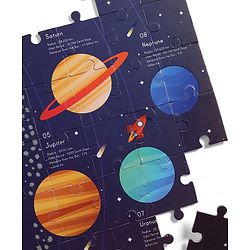 Babyhug Ultimate Solar System Floor Puzzle - 60 Pcs| Interactive Fact-Learning Jigsaw Puzzle| Booklet with 25 Fun Facts About Planets| Boost Critical Thinking and Spatial Awareness| BIS Certified