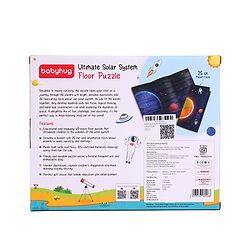 Babyhug Ultimate Solar System Floor Puzzle - 60 Pcs| Interactive Fact-Learning Jigsaw Puzzle| Booklet with 25 Fun Facts About Planets| Boost Critical Thinking and Spatial Awareness| BIS Certified