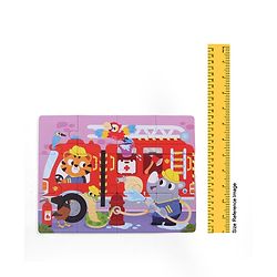 Babyhug 4 in 1 Animal Transportation Jigsaw Puzzle Set - 90 pcs| 4 Difficulty Levels| Beautifully Illustrated| Improves Hand -Eye Coordination & Problem Solving| BIS Certified| Gifting Idea for 3+ yrs