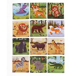 Babyhug 4 in 1 Animal Transportation Jigsaw Puzzle Set - 90 pcs| 4 Difficulty Levels| Beautifully Illustrated| Improves Hand -Eye Coordination & Problem Solving| BIS Certified| Gifting Idea for 3+ yrs
