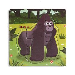 Babyhug 4 in 1 Animal Transportation Jigsaw Puzzle Set - 90 pcs| 4 Difficulty Levels| Beautifully Illustrated| Improves Hand -Eye Coordination & Problem Solving| BIS Certified| Gifting Idea for 3+ yrs