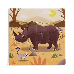 Babyhug 4 in 1 Animal Transportation Jigsaw Puzzle Set - 90 pcs| 4 Difficulty Levels| Beautifully Illustrated| Improves Hand -Eye Coordination & Problem Solving| BIS Certified| Gifting Idea for 3+ yrs