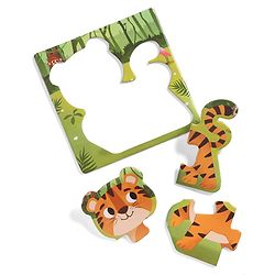Babyhug 4 in 1 Animal Transportation Jigsaw Puzzle Set - 90 pcs| 4 Difficulty Levels| Beautifully Illustrated| Improves Hand -Eye Coordination & Problem Solving| BIS Certified| Gifting Idea for 3+ yrs