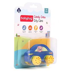 Babyhug Candy Crew City Cars - Blue| Perfect for Water Play and Floating| Turns Bath Time into an Imaginative Floating Adventure | BIS Certified | Design May Vary