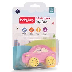 Babyhug Candy Crew City Cars - Blue| Perfect for Water Play and Floating| Turns Bath Time into an Imaginative Floating Adventure | BIS Certified | Design May Vary