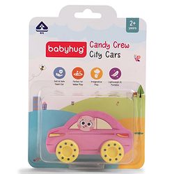 Babyhug Candy Crew City Cars - Blue| Perfect for Water Play and Floating| Turns Bath Time into an Imaginative Floating Adventure | BIS Certified | Design May Vary