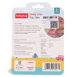 Babyhug Candy Crew City Cars - Blue| Perfect for Water Play and Floating| Turns Bath Time into an Imaginative Floating Adventure | BIS Certified | Design May Vary