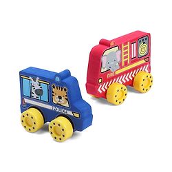 Babyhug Candy Crew City Cars - Blue| Perfect for Water Play and Floating| Turns Bath Time into an Imaginative Floating Adventure | BIS Certified | Design May Vary