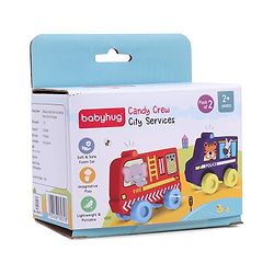 Babyhug Candy Crew City Cars - Blue| Perfect for Water Play and Floating| Turns Bath Time into an Imaginative Floating Adventure | BIS Certified | Design May Vary