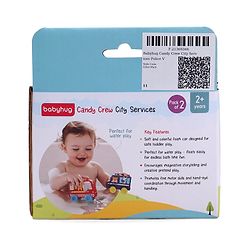 Babyhug Candy Crew City Cars - Blue| Perfect for Water Play and Floating| Turns Bath Time into an Imaginative Floating Adventure | BIS Certified | Design May Vary