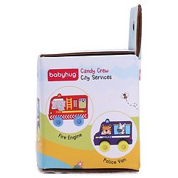 Babyhug Candy Crew City Cars - Blue| Perfect for Water Play and Floating| Turns Bath Time into an Imaginative Floating Adventure | BIS Certified | Design May Vary