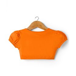 Babyhug Cotton Woven Floral Printed Frock with Half Sleeves Shrug - Orange