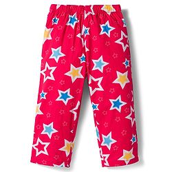Babyhug Cotton Woven Full Sleeves Co-ord Night Suit With Star Print - Red