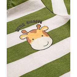 Babyhug Cotton Knit Full Sleeves Striped & Animal Printed T-Shirts Pack of 3 - Yellow Red & Green