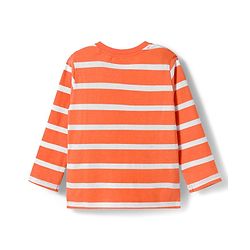 Babyhug Cotton Knit Full Sleeves Striped & Vehicle Printed T-Shirts Pack of 3 - Blue Orange & White