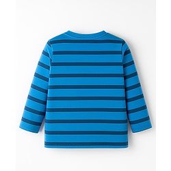 Babyhug Cotton Knit Full Sleeves Striped & Number Printed T-Shirts Pack of 3 - Red Yellow & Blue