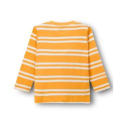 Babyhug Cotton Knit Full Sleeves T-Shirts With Dino Print Pack of 3 - Navy Blue Green & Yellow